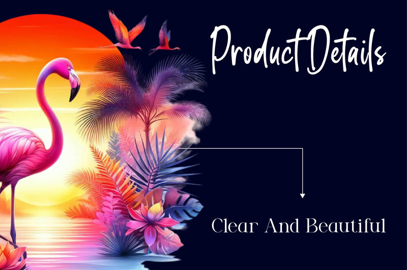 Tropical Sunset Flamingo Clipart Bundle - CraftNest - Digital Crafting and Art