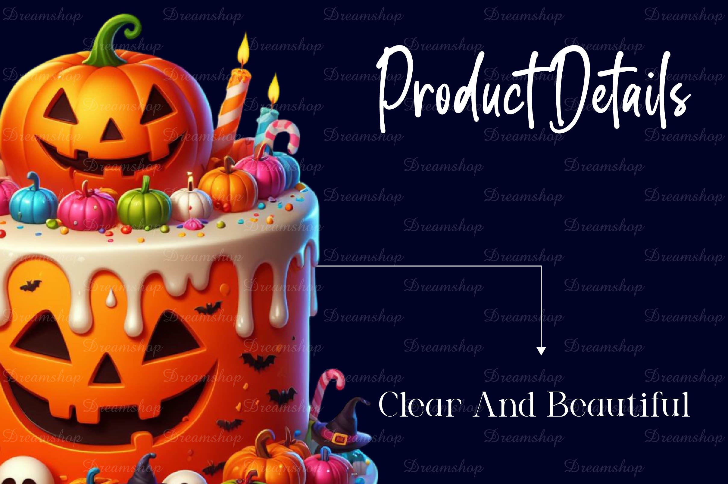 Halloween Party Cake Clipart Bundle - CraftNest - Digital Crafting and Art