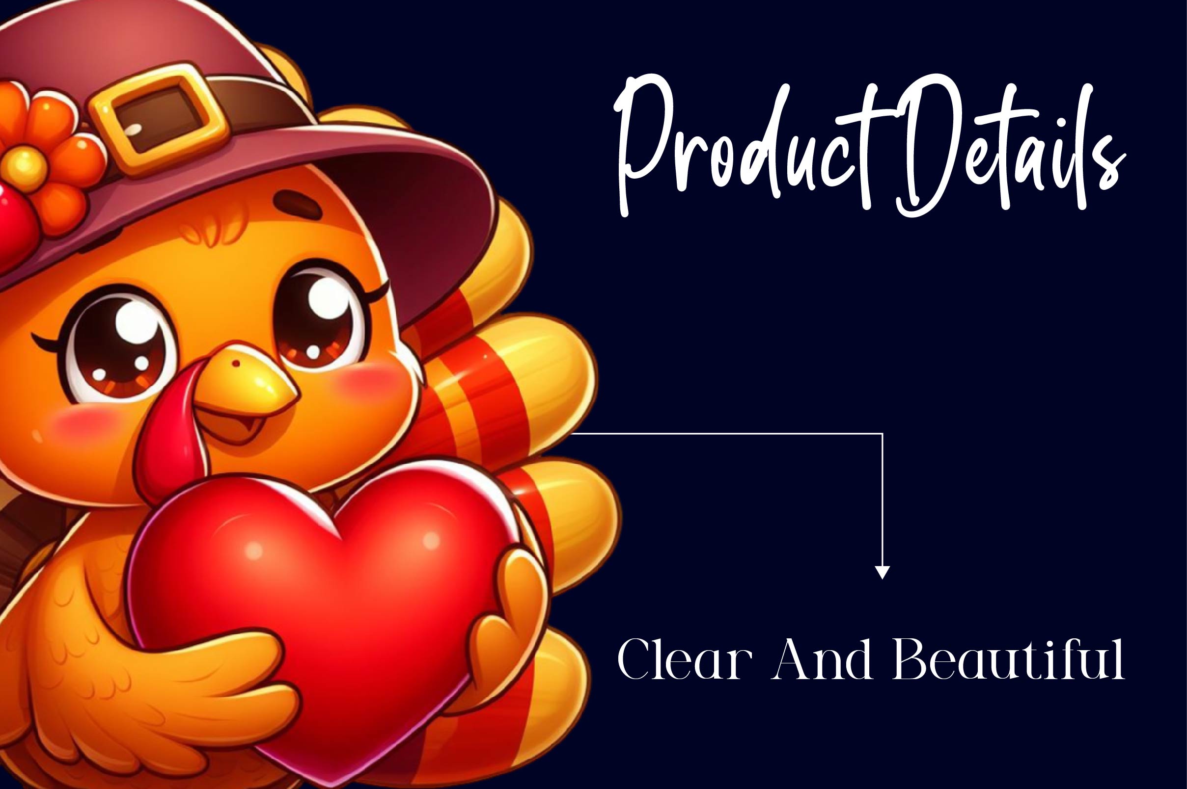 Autumn Cute Turkey Clipart Bundle - CraftNest - Digital Crafting and Art