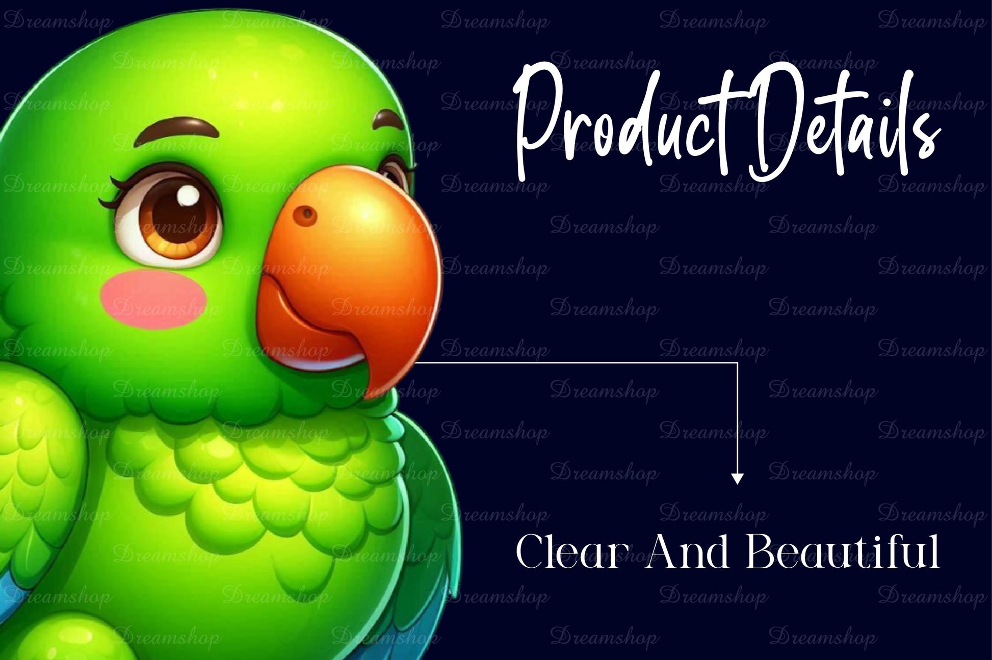 Cute And Funny Green Parrot Clipart Bundle - CraftNest - Digital Crafting and Art