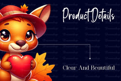 Autumn Kangaroo Clipart Bundle - CraftNest - Digital Crafting and Art