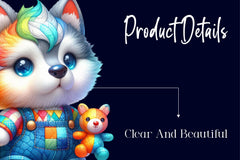 Cute Patchwork Animals Clipart Bundle - CraftNest - Digital Crafting and Art