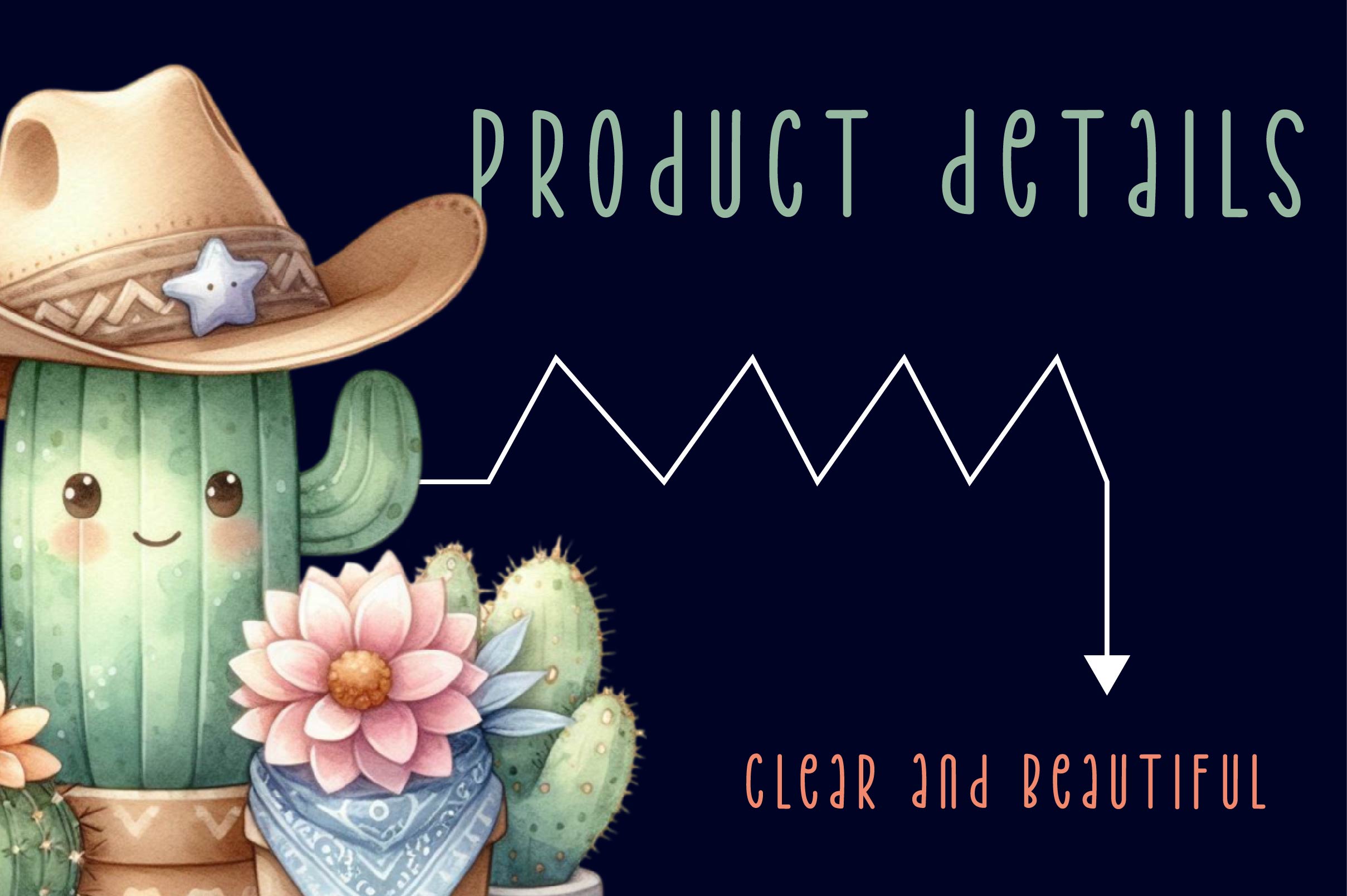 Pastel Western Cactus Clipart Bundle - CraftNest - Digital Crafting and Art