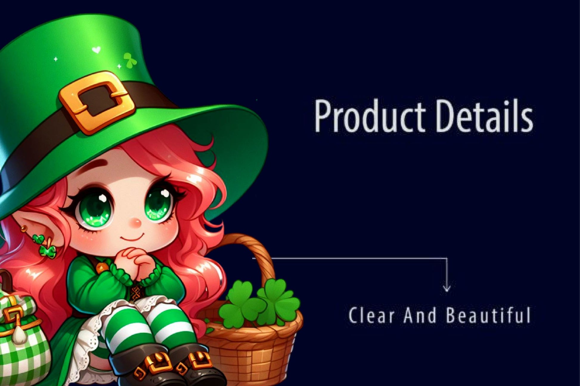 St Patricks Day Gnome Girl Clipart Bundle - CraftNest - Digital Crafting and Art