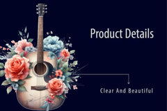 Floral Guitars Clipart Bundle - CraftNest - Digital Crafting and Art