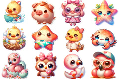 Summer Animals Sticker - CraftNest - Digital Crafting and Art