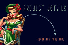 Vintage Pin Up Girl Christmas Clipart Bundle - CraftNest - Digital Crafting and Art