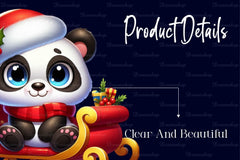 Christmas Panda Clipart Bundle - CraftNest - Digital Crafting and Art