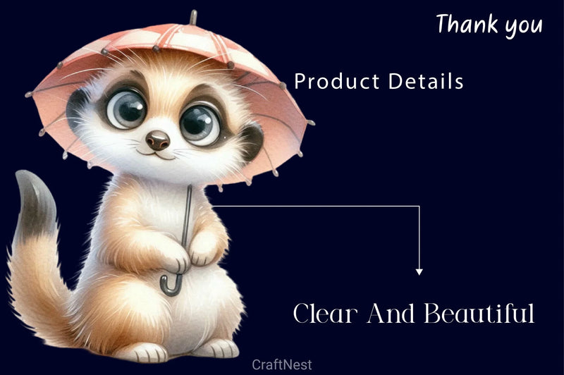 Curious Meerkat Clipart Bundle 2 - CraftNest - Digital Crafting and Art