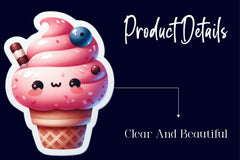 Cute Ice Cream Stickers - CraftNest - Digital Crafting and Art