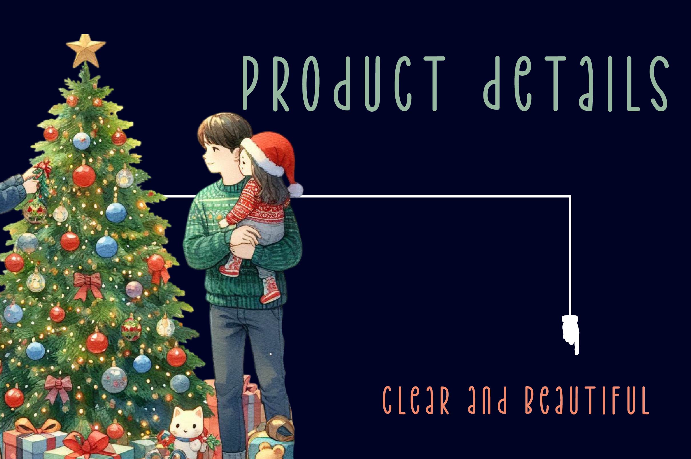 Christmas Family Decorations Clipart Bundle - CraftNest - Digital Crafting and Art