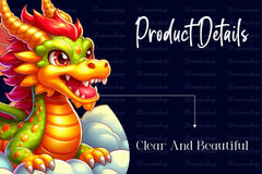 Cute Dragon Clipart Bundle - CraftNest - Digital Crafting and Art