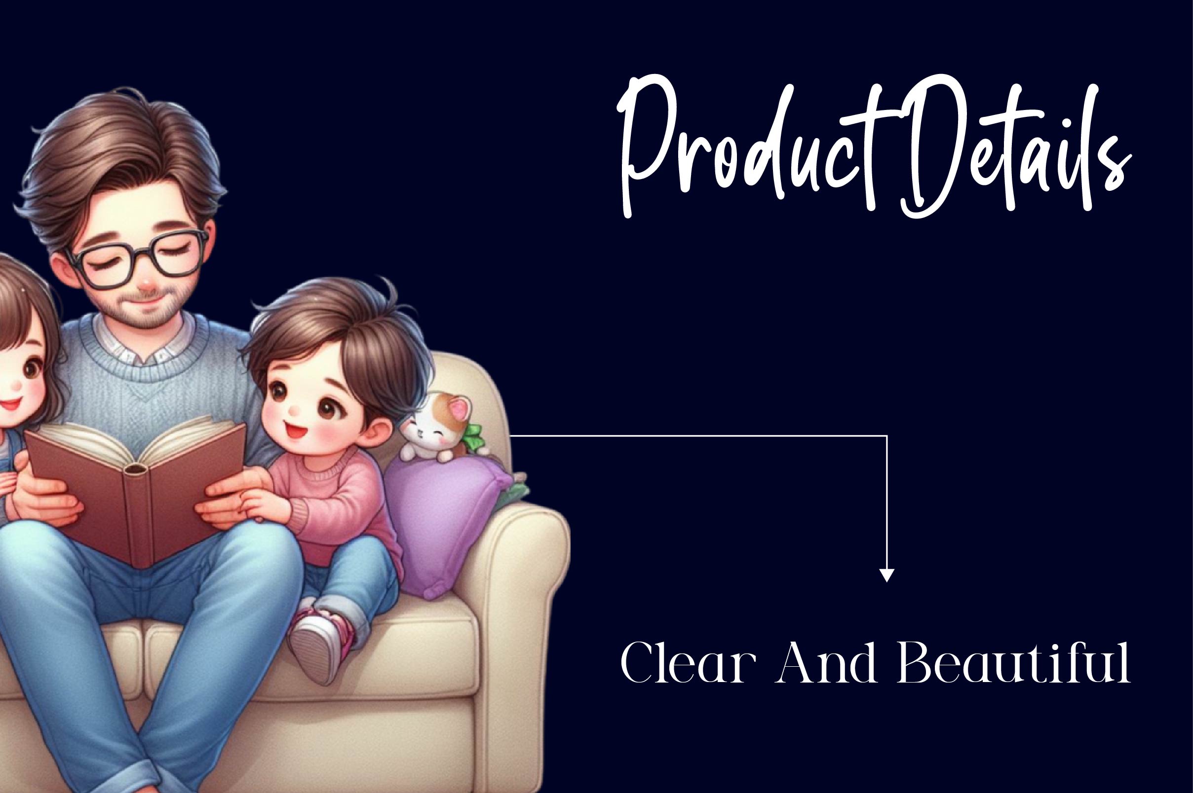 Latino Father With Children Clipart Bundle - CraftNest - Digital Crafting and Art