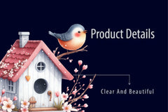 Spring Bird Houses Clipart Bundle - CraftNest - Digital Crafting and Art