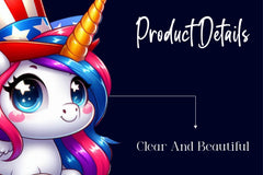 4Th Of July Unicorn Clipart Bundle - CraftNest - Digital Crafting and Art