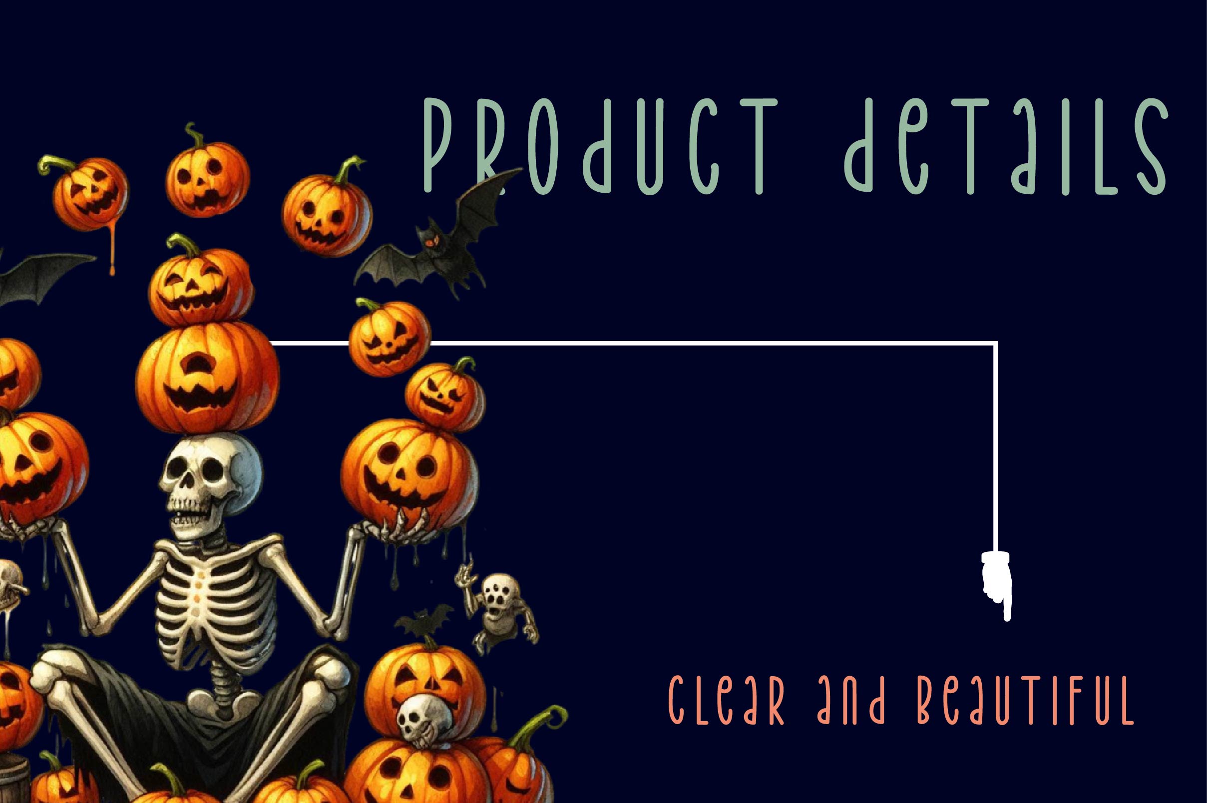 Funny Halloween Skeleton Pumpkin Clipart Bundle - CraftNest - Digital Crafting and Art