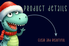 Christmas Funny Dinosaur Clipart Bundle - CraftNest - Digital Crafting and Art