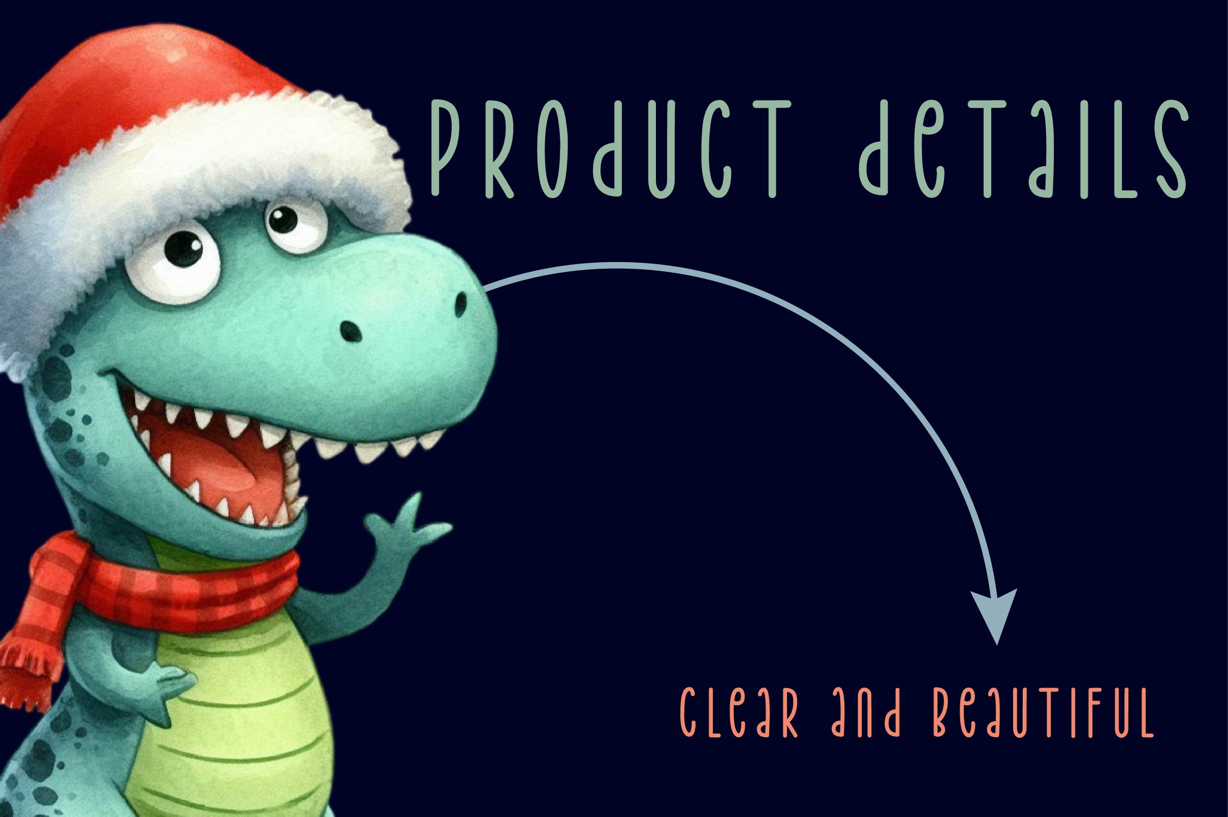 Christmas Funny Dinosaur Clipart Bundle - CraftNest - Digital Crafting and Art