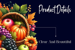Harvest Cornucopia Clipart Bundle - CraftNest - Digital Crafting and Art