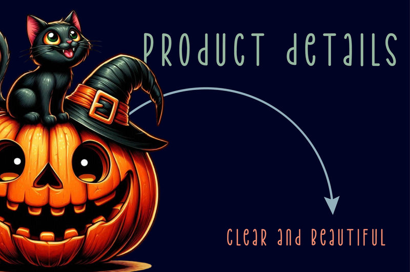 Halloween Black Cat Clipart Bundle 3 - CraftNest - Digital Crafting and Art