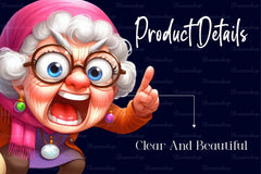 Funny Grandma Clipart Bundle - CraftNest - Digital Crafting and Art