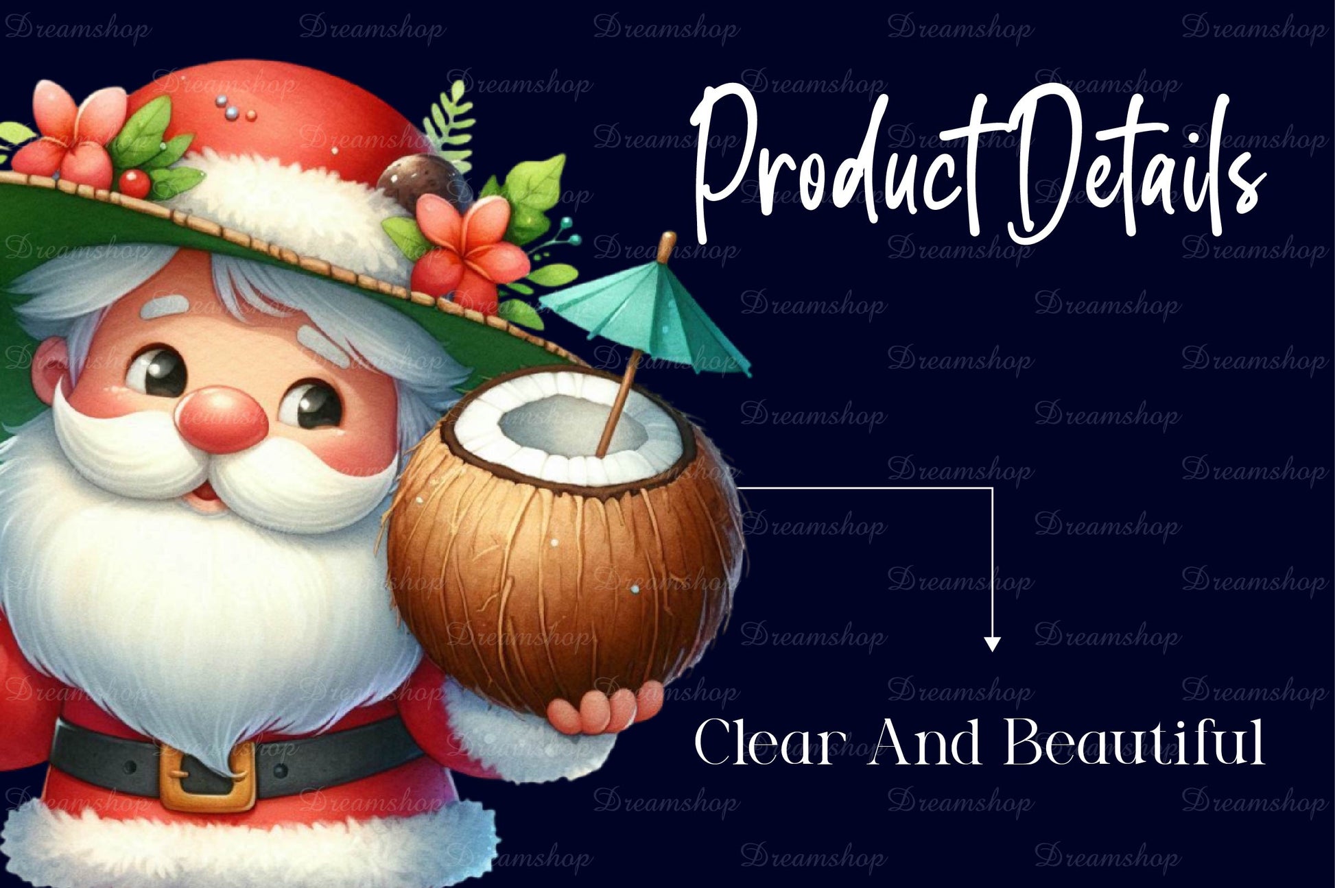 Santa Claus Christmas In July Clipart Bundle - CraftNest - Digital Crafting and Art