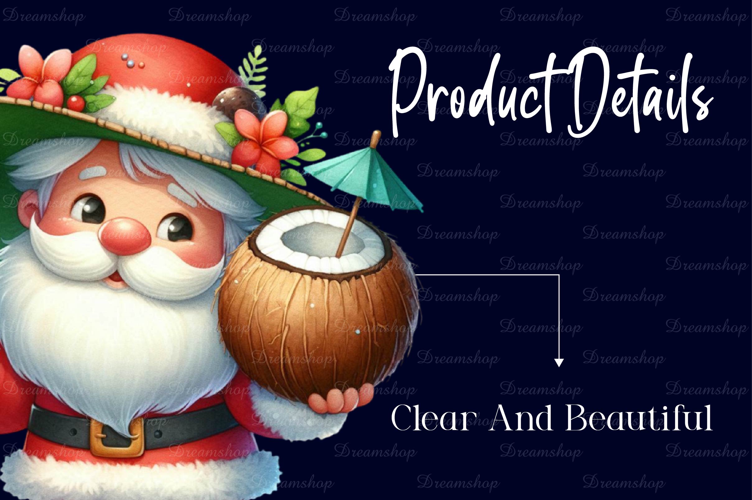 Santa Claus Christmas In July Clipart Bundle - CraftNest - Digital Crafting and Art