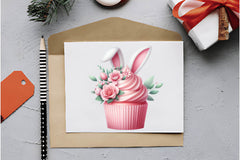 Easter Bunny Cupcake Clipart Bundle - CraftNest - Digital Crafting and Art