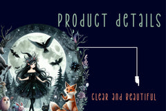 Halloween Forest Nymph Fairy Clipart Bundle - CraftNest - Digital Crafting and Art
