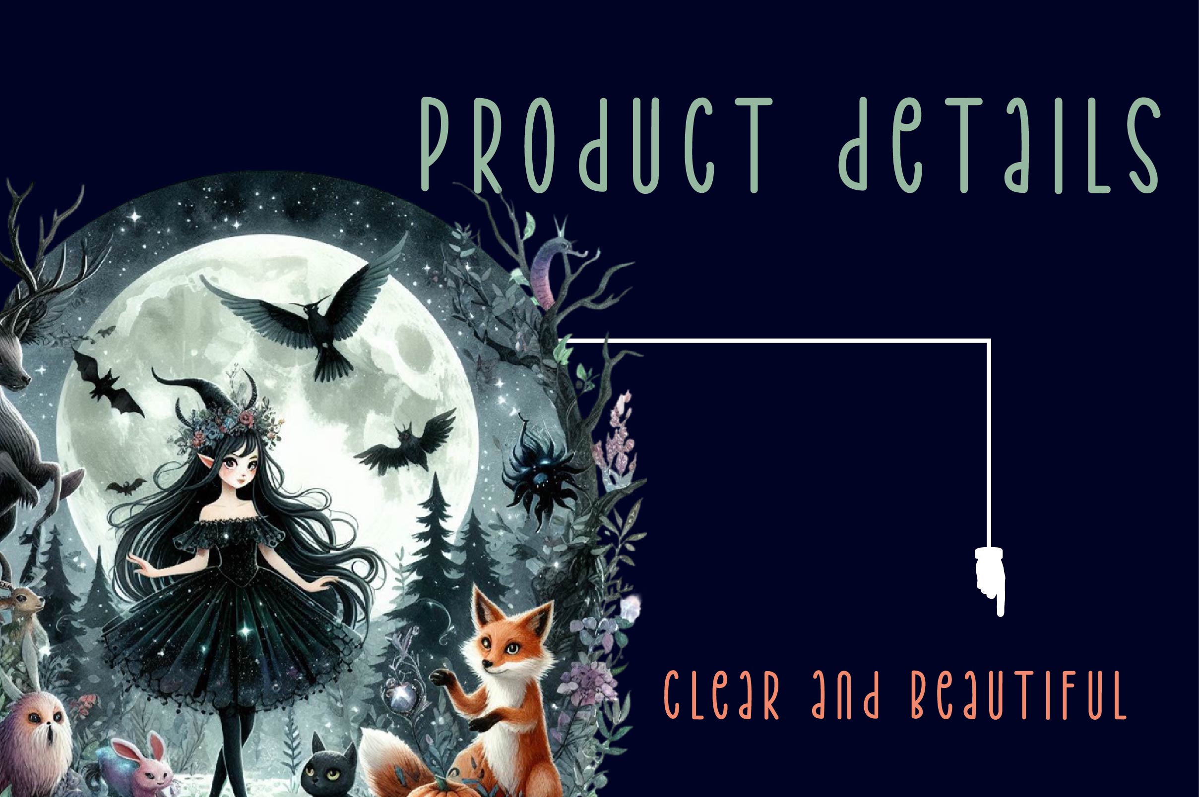 Halloween Forest Nymph Fairy Clipart Bundle - CraftNest - Digital Crafting and Art