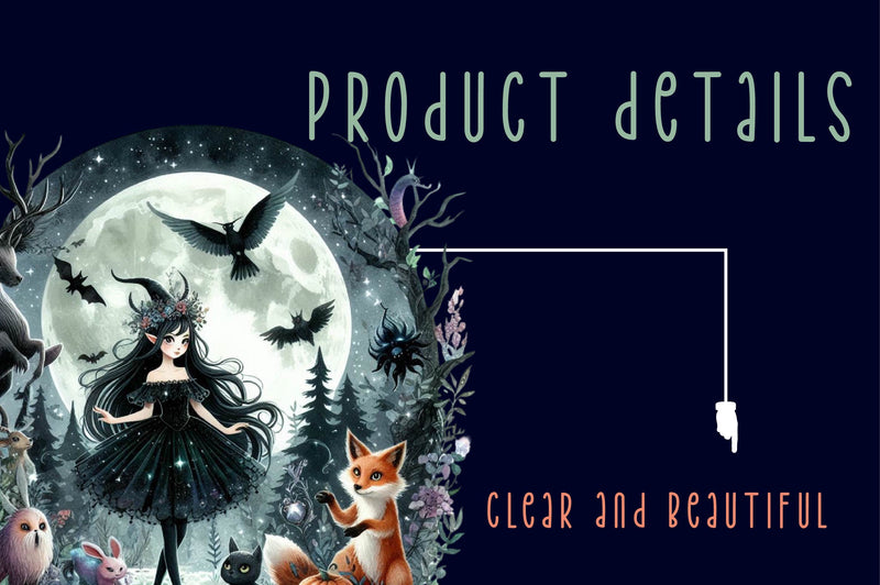 Halloween Forest Nymph Fairy Clipart Bundle - CraftNest - Digital Crafting and Art