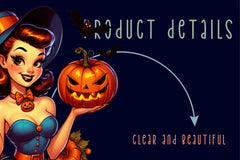 Halloween Vintage Pin Up Girl Clipart Bundle - CraftNest - Digital Crafting and Art