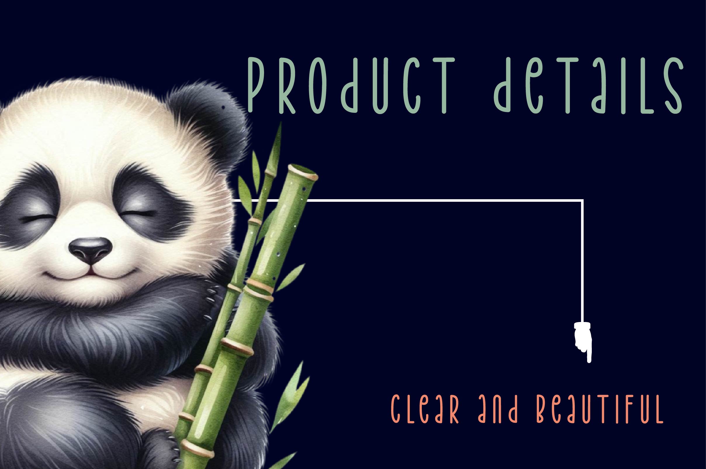 Bamboo Panda Cub Clipart Bundle - CraftNest - Digital Crafting and Art