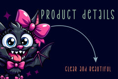 Cute Coquette Bat Bow Halloween Clipart Bundle - CraftNest - Digital Crafting and Art