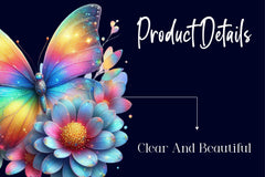 Glitter Rainbow Butterfly Clipart Bundle - CraftNest - Digital Crafting and Art