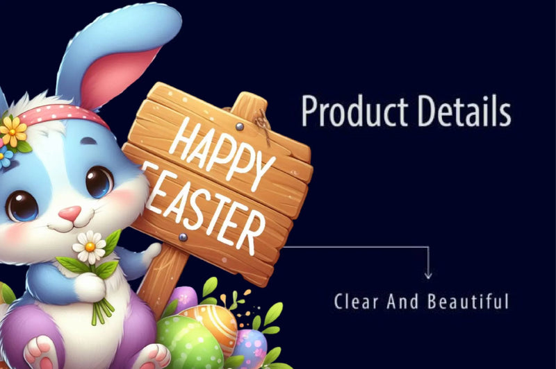 Happy Easter Bunny Sign Clipart Bundle - CraftNest - Digital Crafting and Art