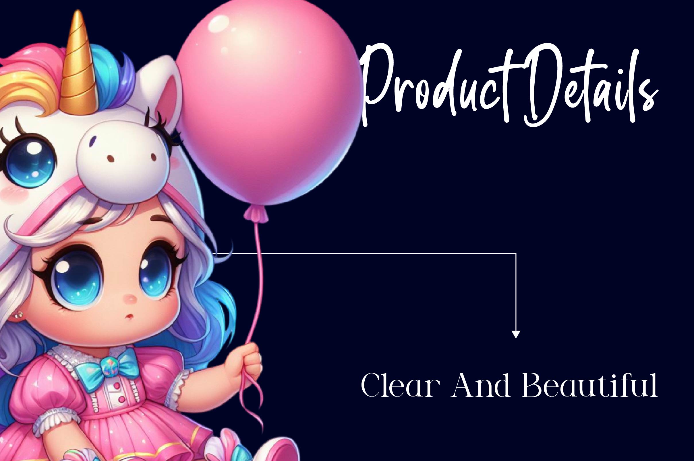 Little Unicorn Girls Clipart Bundle - CraftNest - Digital Crafting and Art