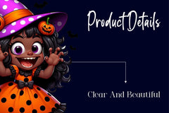 Black Girl Halloween Clipart Bundle - CraftNest - Digital Crafting and Art