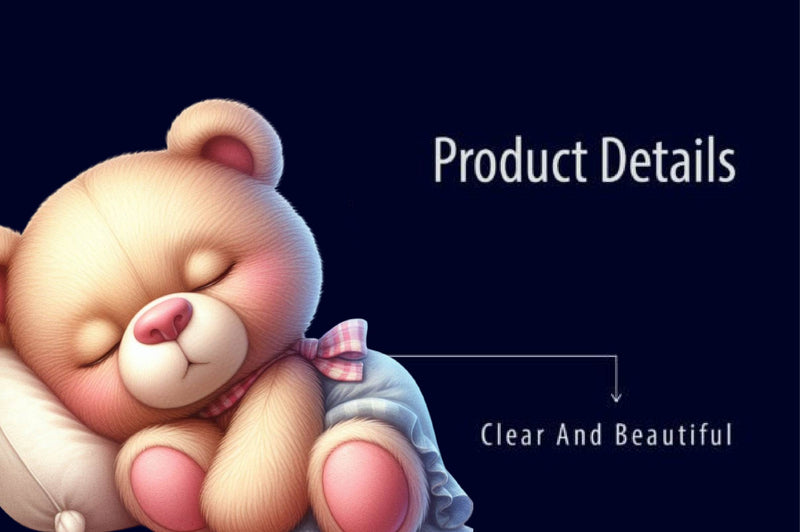 Sleeping Teddy Bears Clipart Bundle - CraftNest - Digital Crafting and Art