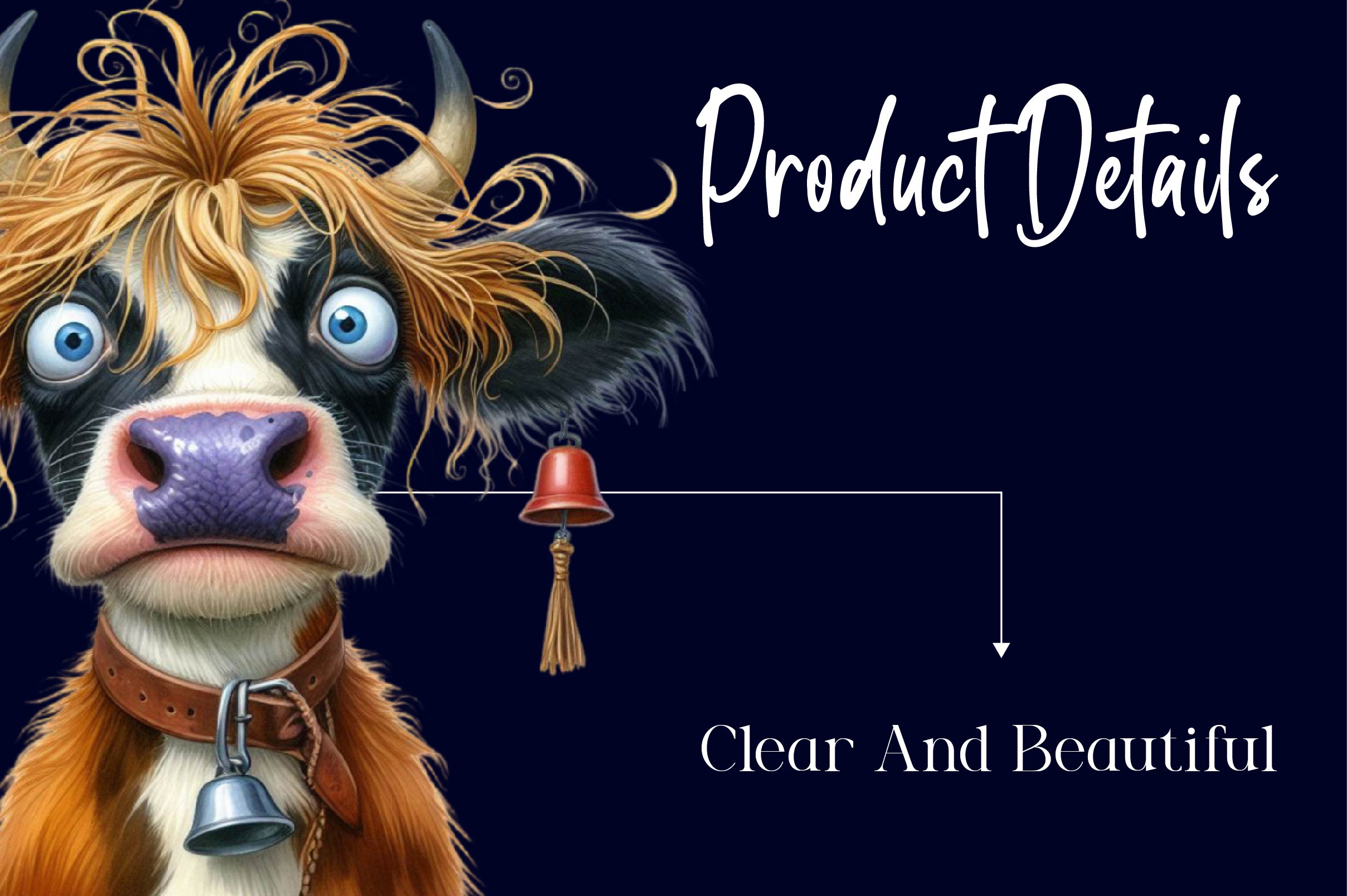 Cute Funny Cow Funny Cow Clipart Bundle - CraftNest - Digital Crafting and Art