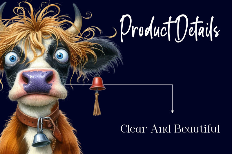 Cute Funny Cow Funny Cow Clipart Bundle - CraftNest - Digital Crafting and Art