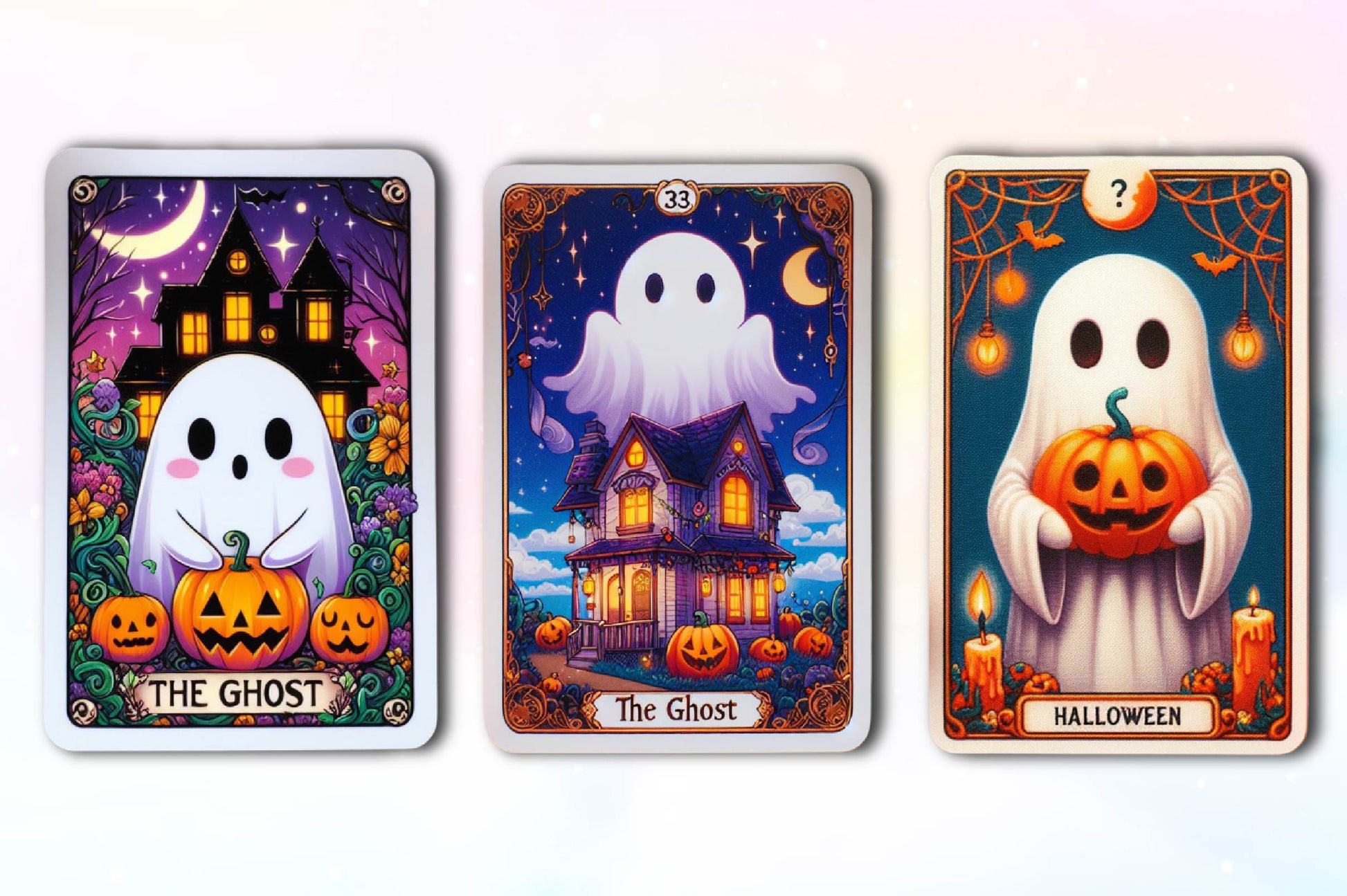 Halloween Ghost Tarot Card Clipart Bundle - CraftNest - Digital Crafting and Art