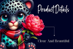 Cute Baby Leopard Clipart Bundle - CraftNest - Digital Crafting and Art