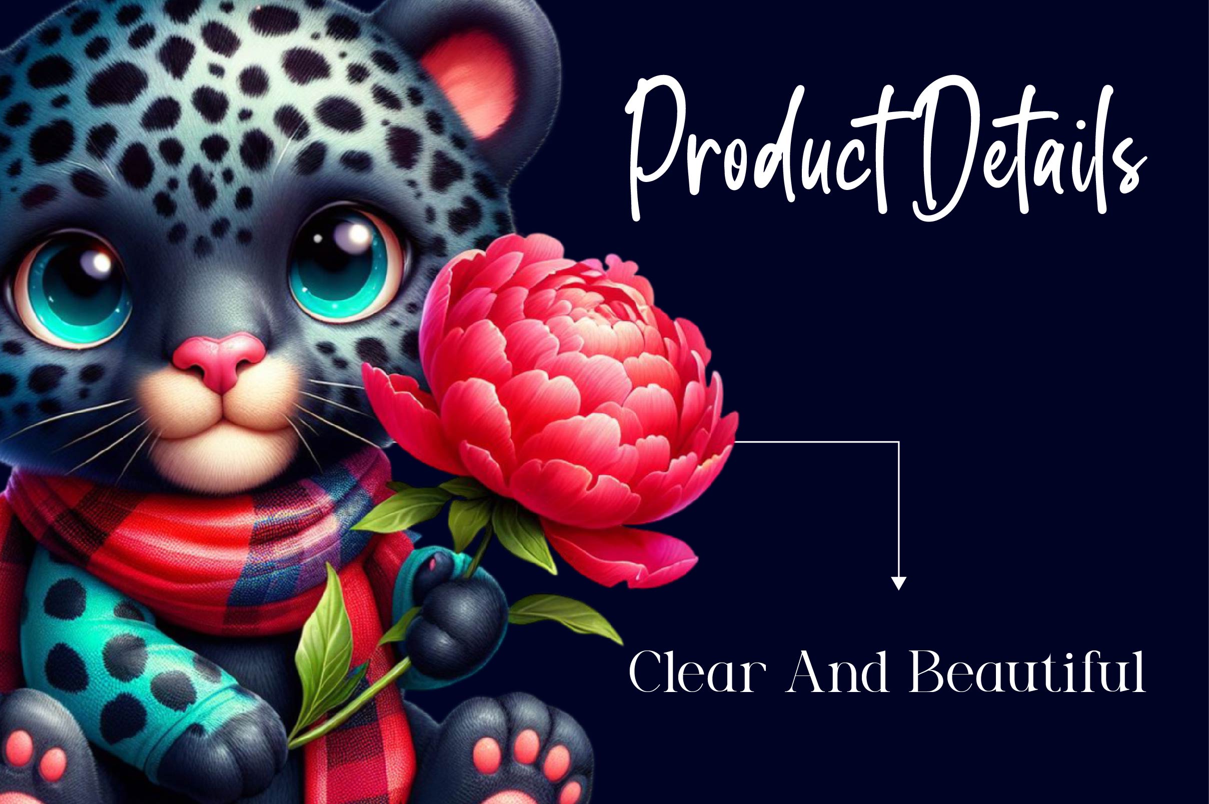 Cute Baby Leopard Clipart Bundle - CraftNest - Digital Crafting and Art