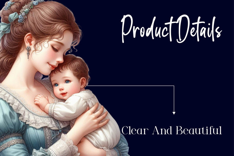 Retro Mom And Baby Clipart Bundle - CraftNest - Digital Crafting and Art