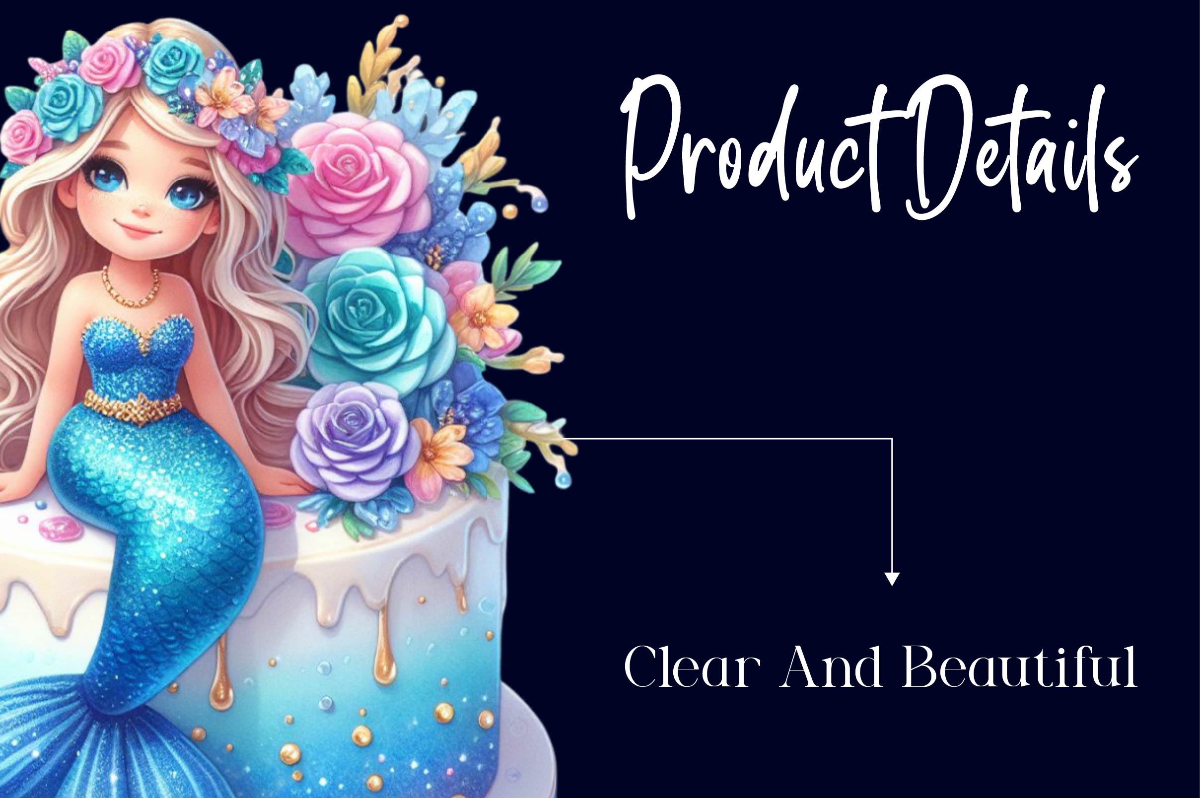 Mermaid Birthday Mermaids Clipart Bundle - CraftNest - Digital Crafting and Art