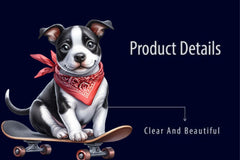 Cute Dogs Black Bandana Clipart Bundle - CraftNest - Digital Crafting and Art