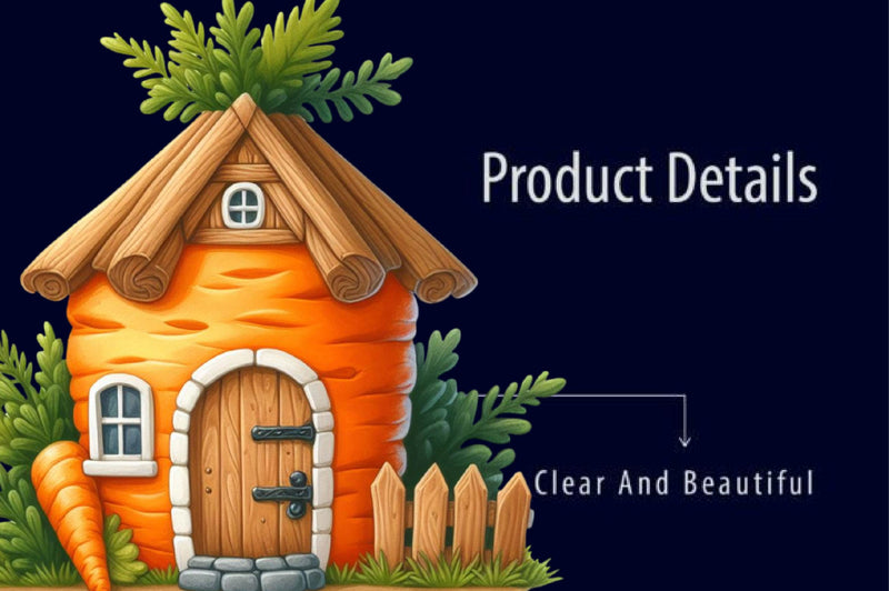 Easter Carrot House Clipart Bundle - CraftNest - Digital Crafting and Art