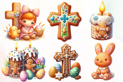 Easter Easter Gingerbread Clipart Bundle - CraftNest - Digital Crafting and Art