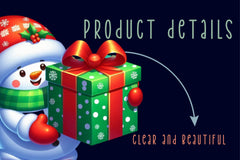 Green Christmas Snowman Clipart Bundle - CraftNest - Digital Crafting and Art